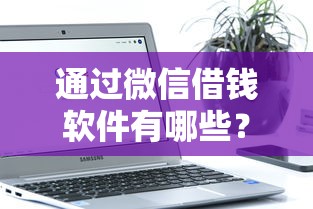 通过微信借钱软件有哪些？2026最新测评10个不看负债和征信的软件