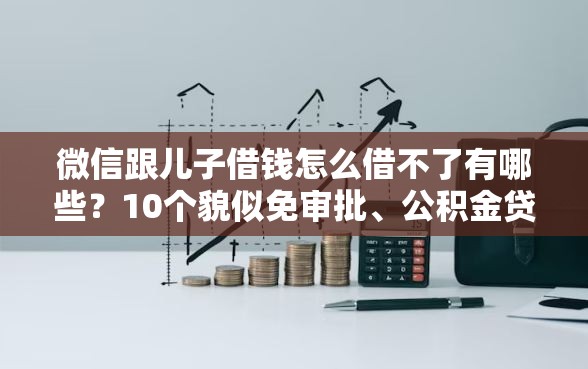 微信跟儿子借钱怎么借不了有哪些？10个貌似免审批、公积金贷款平台合集