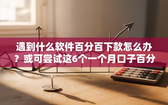 遇到什么软件百分百下款怎么办？或可尝试这6个一个月口子百分百下款的平台