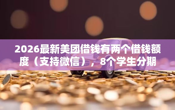 2026最新美团借钱有两个借钱额度（支持微信），8个学生分期贷款平台无私分享