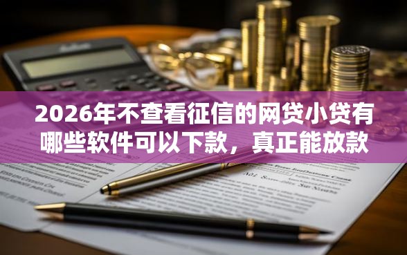 2026年不查看征信的网贷小贷有哪些软件可以下款，真正能放款的8个贷款软件不看征信推荐