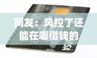 网友：风控了还能在哪借钱的app？求介绍几款黑户可以下的贷款软件