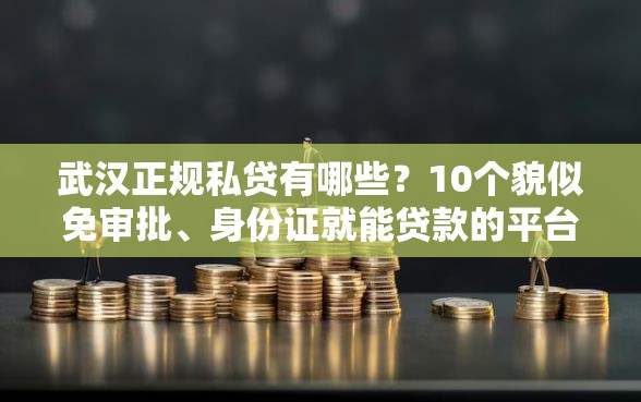武汉正规私贷有哪些？10个貌似免审批、身份证就能贷款的平台合集