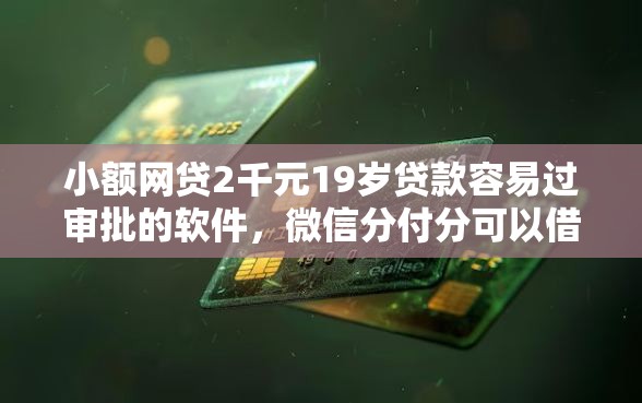 小额网贷2千元19岁贷款容易过审批的软件，微信分付分可以借钱吗的6个平台介绍