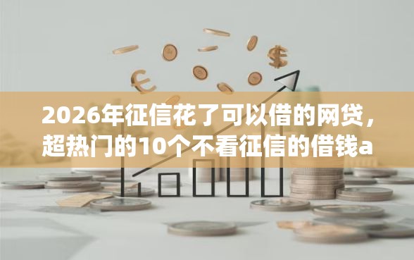 2026年征信花了可以借的网贷，超热门的10个不看征信的借钱app推荐