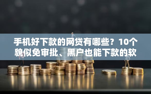 手机好下款的网贷有哪些？10个貌似免审批、黑户也能下款的软件合集