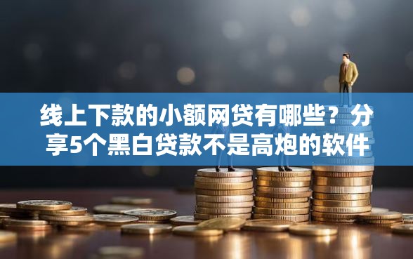 线上下款的小额网贷有哪些？分享5个黑白贷款不是高炮的软件