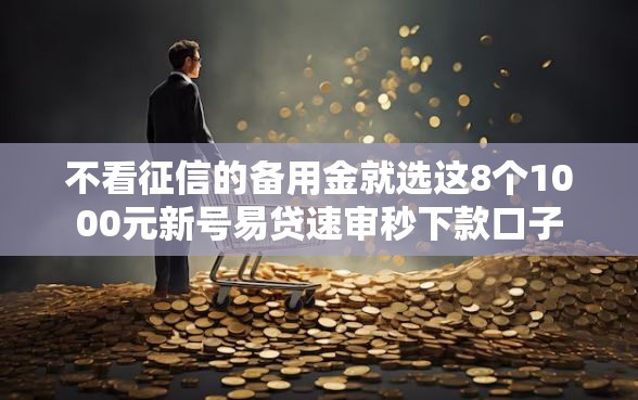 不看征信的备用金就选这8个1000元新号易贷速审秒下款口子