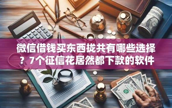 微信借钱买东西拢共有哪些选择？7个征信花居然都下款的软件详解