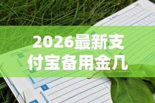 2026最新支付宝备用金几天还款期限，总结十个征信花了能借500到1000的口子！
