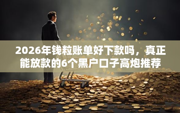 2026年钱粒账单好下款吗，真正能放款的6个黑户口子高炮推荐