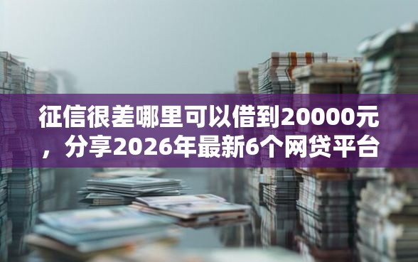 征信很差哪里可以借到20000元，分享2026年最新6个网贷平台电话