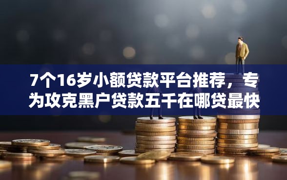7个16岁小额贷款平台推荐，专为攻克黑户贷款五千在哪贷最快难题