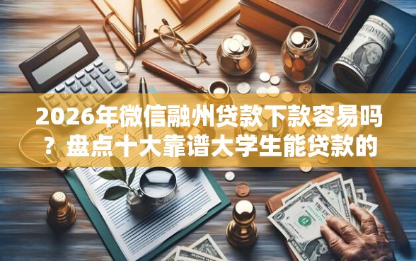2026年微信融州贷款下款容易吗？盘点十大靠谱大学生能贷款的平台