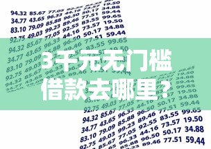 3千元无门槛借款去哪里？好下款的分期贷款软件看这8个平台