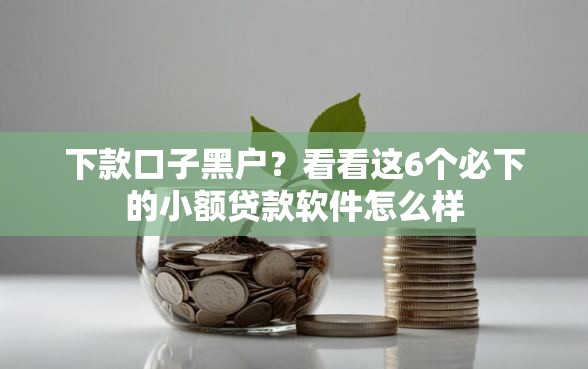 下款口子黑户？看看这6个必下的小额贷款软件怎么样