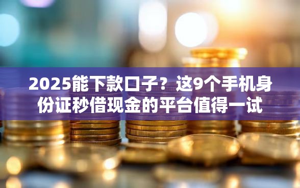 2025能下款口子？这9个手机身份证秒借现金的平台值得一试