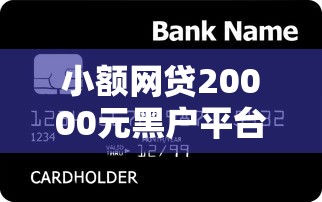 小额网贷20000元黑户平台能借到钱啊急用，小额信用贷款哪里好的5个平台介绍