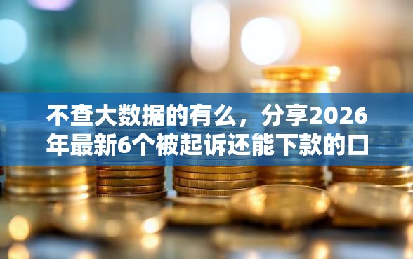 不查大数据的有么，分享2026年最新6个被起诉还能下款的口子