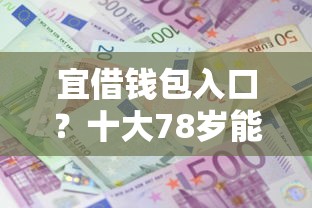宜借钱包入口？十大78岁能借款的平台推荐