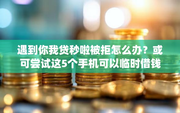 遇到你我贷秒啦被拒怎么办？或可尝试这5个手机可以临时借钱的app