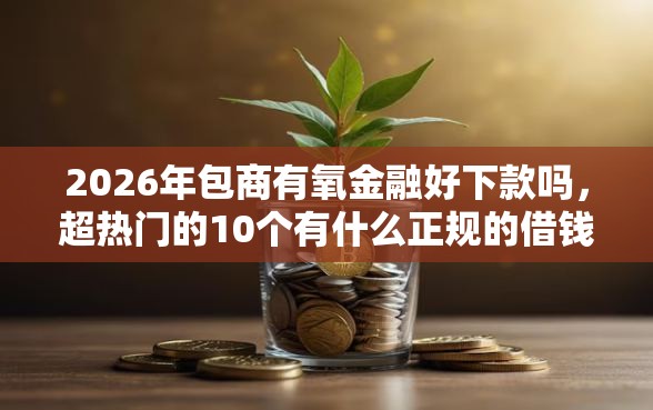 2026年包商有氧金融好下款吗，超热门的10个有什么正规的借钱平台推荐