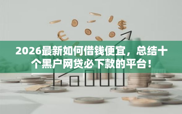 2026最新如何借钱便宜，总结十个黑户网贷必下款的平台！