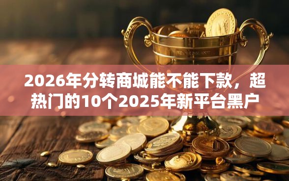 2026年分转商城能不能下款，超热门的10个2025年新平台黑户也能下款这种推荐