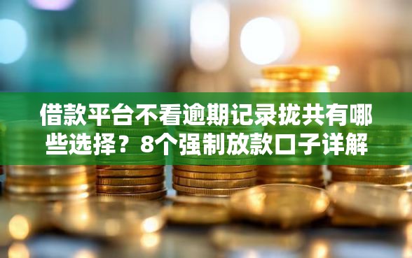 借款平台不看逾期记录拢共有哪些选择？8个强制放款口子详解