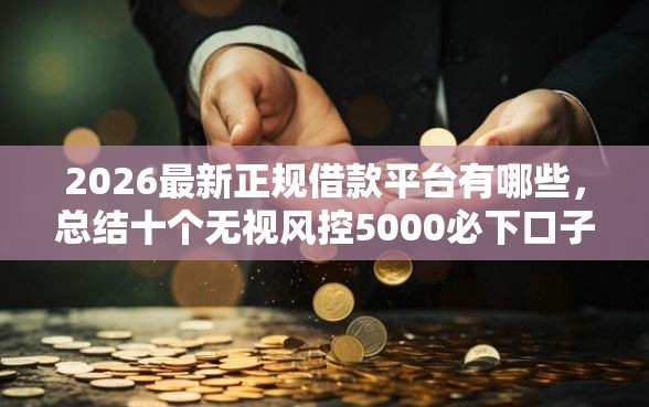 2026最新正规借款平台有哪些，总结十个无视风控5000必下口子！