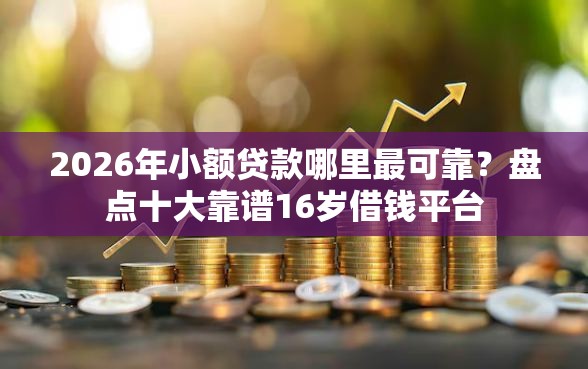 2026年小额贷款哪里最可靠？盘点十大靠谱16岁借钱平台