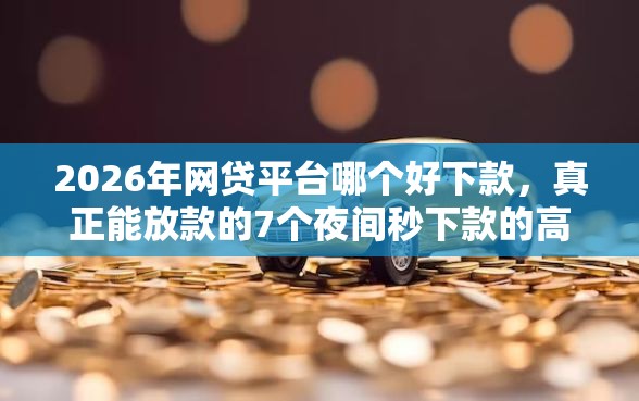 2026年网贷平台哪个好下款，真正能放款的7个夜间秒下款的高炮口子推荐