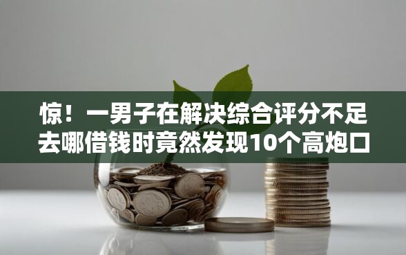惊！一男子在解决综合评分不足去哪借钱时竟然发现10个高炮口子2025最新下款，事后分享了出来