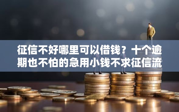 征信不好哪里可以借钱？十个逾期也不怕的急用小钱不求征信流水轻松贷的软件