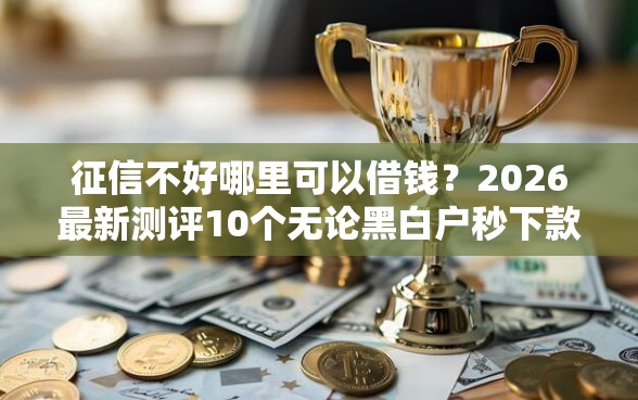 征信不好哪里可以借钱？2026最新测评10个无论黑白户秒下款的贷款平台