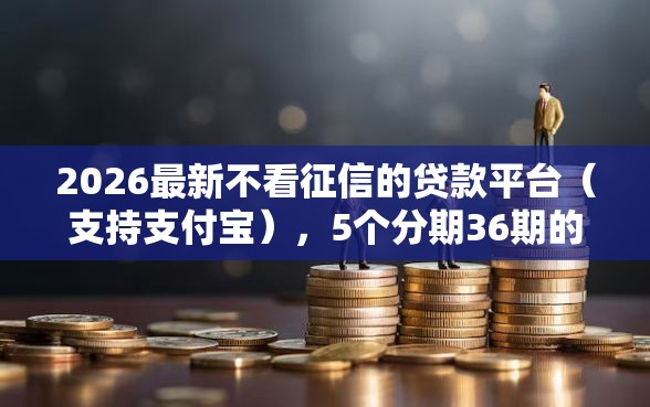 2026最新不看征信的贷款平台（支持支付宝），5个分期36期的贷款平台无私分享