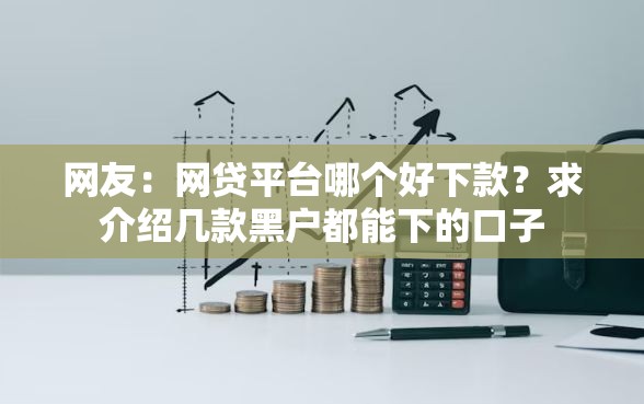 网友：网贷平台哪个好下款？求介绍几款黑户都能下的口子