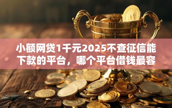 小额网贷1千元2025不查征信能下款的平台，哪个平台借钱最容易通过的7个平台介绍