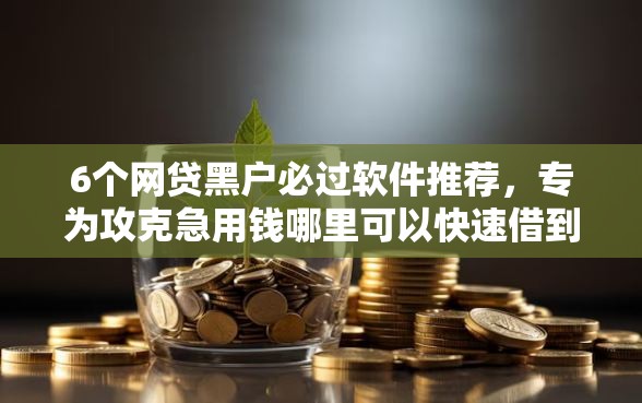 6个网贷黑户必过软件推荐，专为攻克急用钱哪里可以快速借到难题
