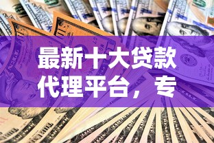 最新十大贷款代理平台，专治小额贷款哪里最可靠