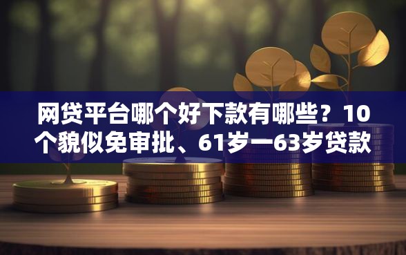 网贷平台哪个好下款有哪些？10个貌似免审批、61岁一63岁贷款平台合集