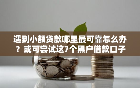 遇到小额贷款哪里最可靠怎么办？或可尝试这7个黑户借款口子