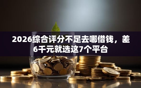 2026综合评分不足去哪借钱，差6千元就选这7个平台