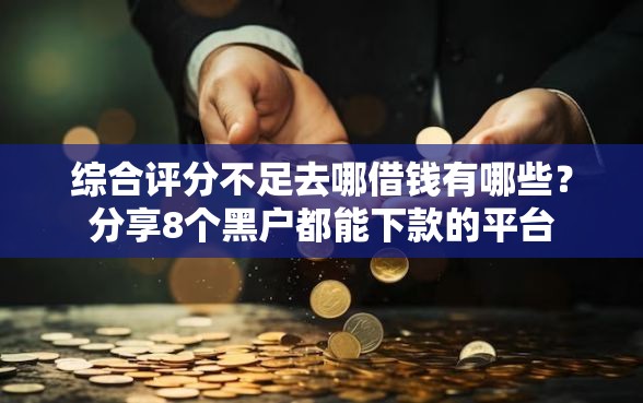 综合评分不足去哪借钱有哪些？分享8个黑户都能下款的平台