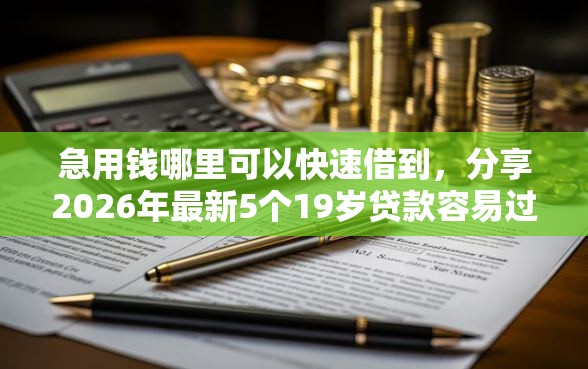 急用钱哪里可以快速借到，分享2026年最新5个19岁贷款容易过审批的口子
