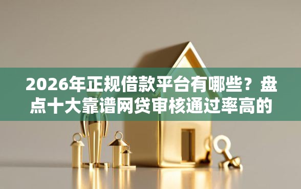 2026年正规借款平台有哪些？盘点十大靠谱网贷审核通过率高的平台