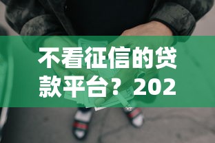 不看征信的贷款平台？2026最新测评10个那些是正规的网贷平台