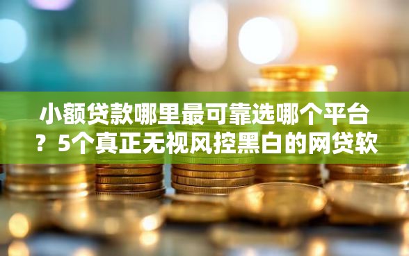 小额贷款哪里最可靠选哪个平台？5个真正无视风控黑白的网贷软件推荐