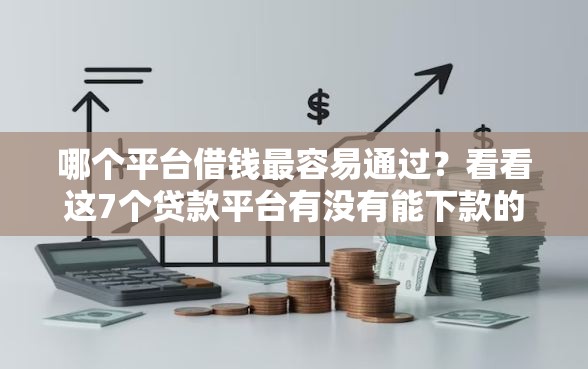 哪个平台借钱最容易通过？看看这7个贷款平台有没有能下款的