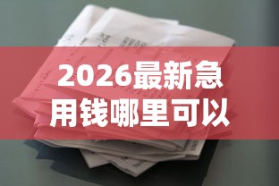 2026最新急用钱哪里可以快速借到，总结十个轻松借款无压力软件！